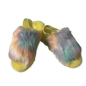 UGG FLUFF YEAH SLIDE TIE DYE